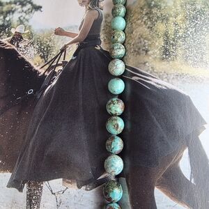 Hubei Turquoise Beaded Stones w/ holes